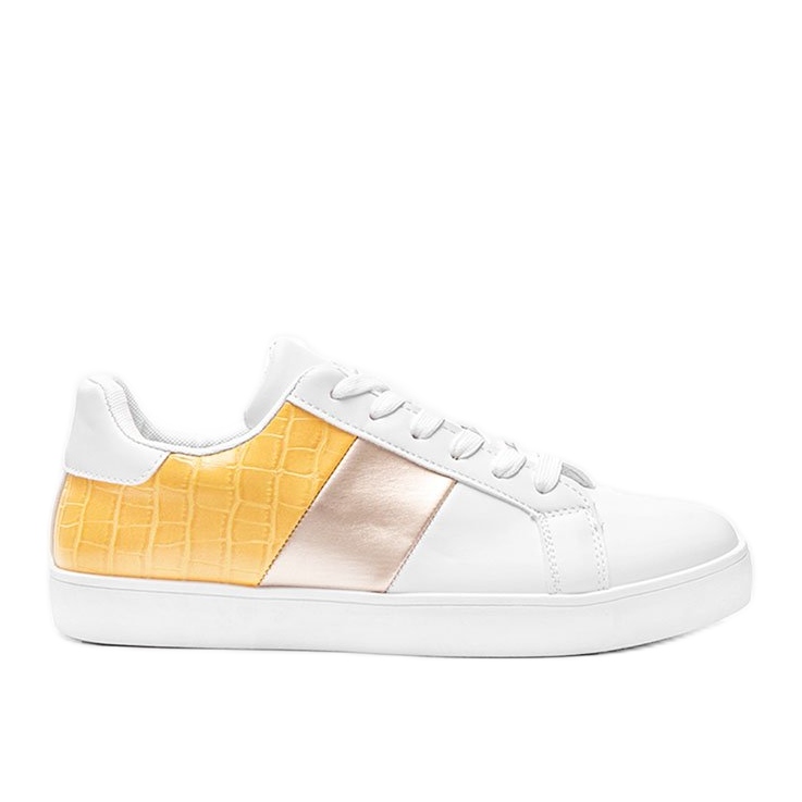 Sneakers Haille pastello bianche e gialle bianca