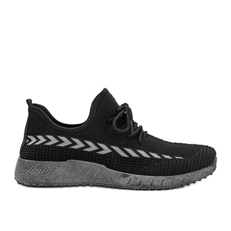 Scarpe sportive casual nere da uomo Christian nero grigio