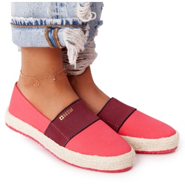 Espadrillas rosse su suola intrecciata Big Star HH274478 rosso