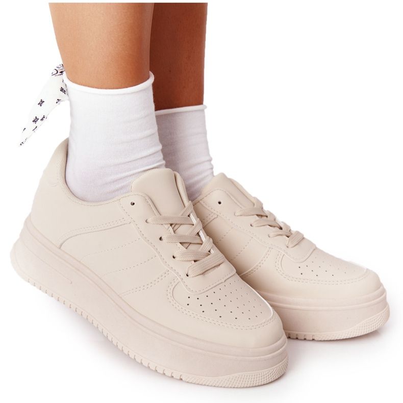 PS1 Scarpe Sportive Da Donna Sulla Piattaforma Beige This Is Me