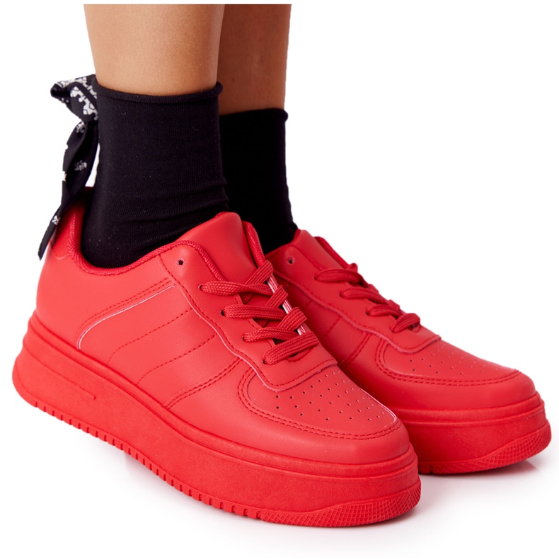 PS1 Scarpe sportive da donna sulla piattaforma rosse This Is Me rosso