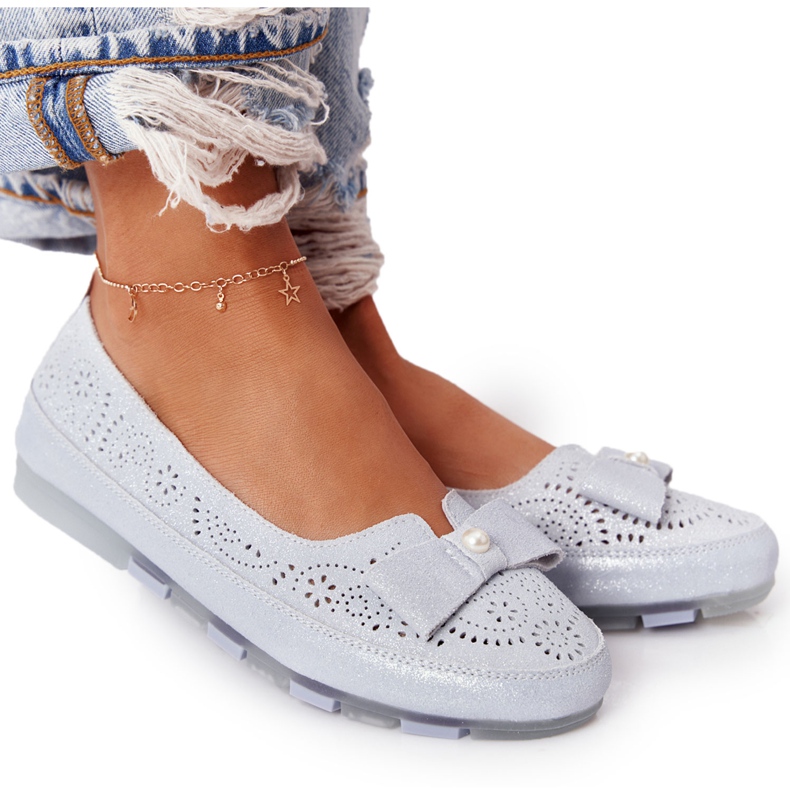 Rio Flore Ballerine Eco-Friendly in Pelle Blu