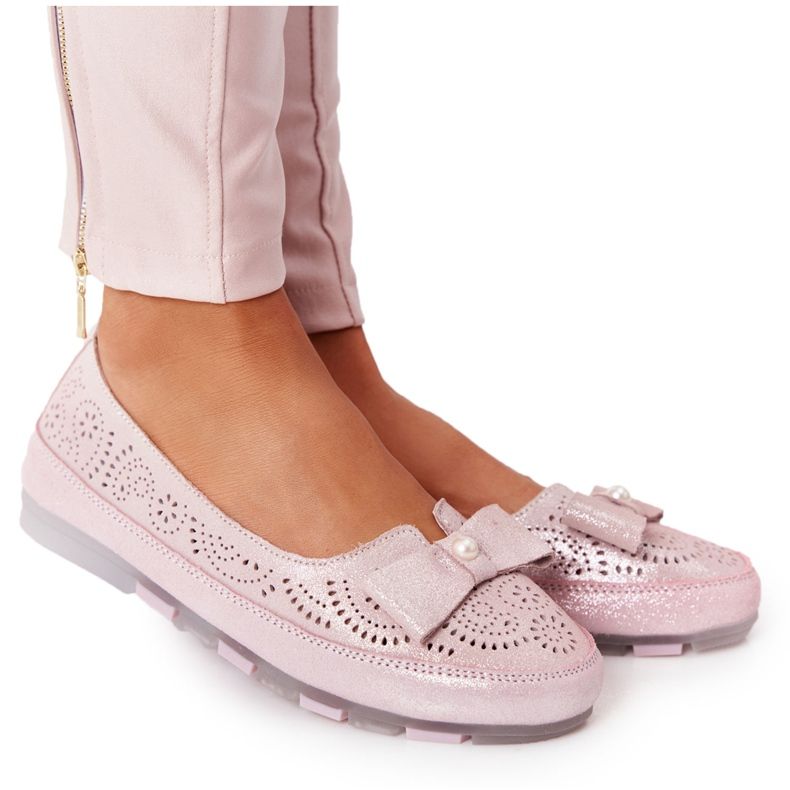 Rio Flore Ballerine Eco-Friendly in Pelle Rosa