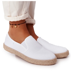 Espadrillas Su Suola Intrecciata Big Star DD274015 Bianco