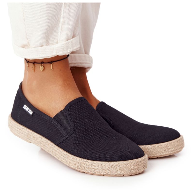 Espadrillas nere su suola intrecciata Big Star DD274017 nero