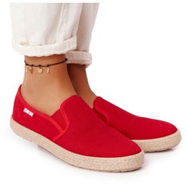 Espadrillas rosse su suola intrecciata Big Star DD274018 rosso