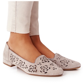 Mocassini traforati Sergio Leone BL627 Cappuccino beige