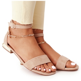 Sandali Su Tacchi Oro Vinceza 21-17119 Beige d'oro