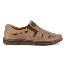 KENT Scarpe uomo traforate 601 marroni estive marrone