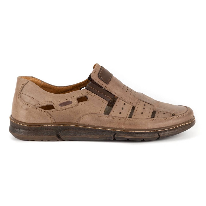KENT Scarpe uomo traforate 601 marroni estive marrone