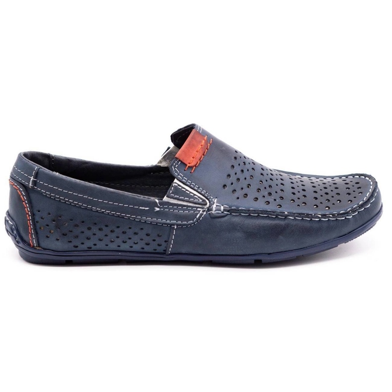 Olivier Scarpe da uomo mocassino 906 per l'estate blu navy