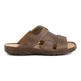 Polbut Pantofole da uomo 358 marroni marrone