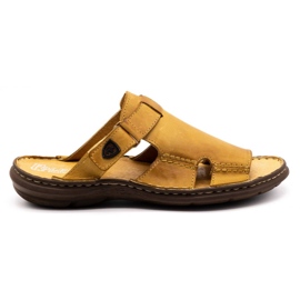 Polbut Pantofole da uomo 356 rosse arancia