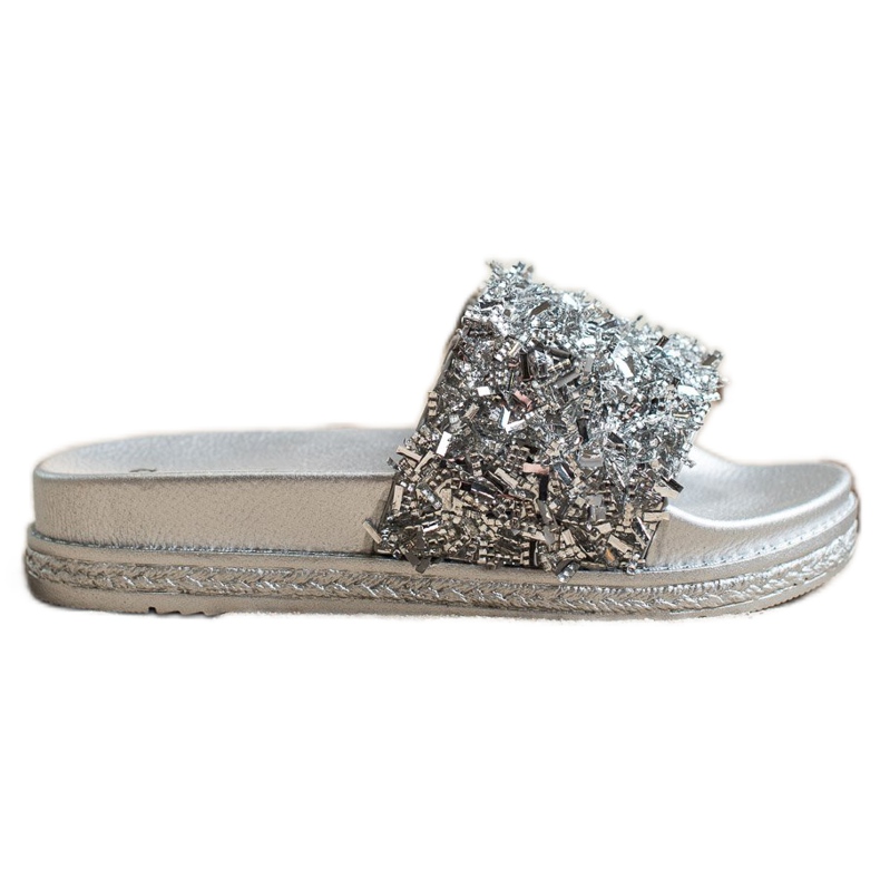 Seastar Pantofole di cristallo alla moda grigio