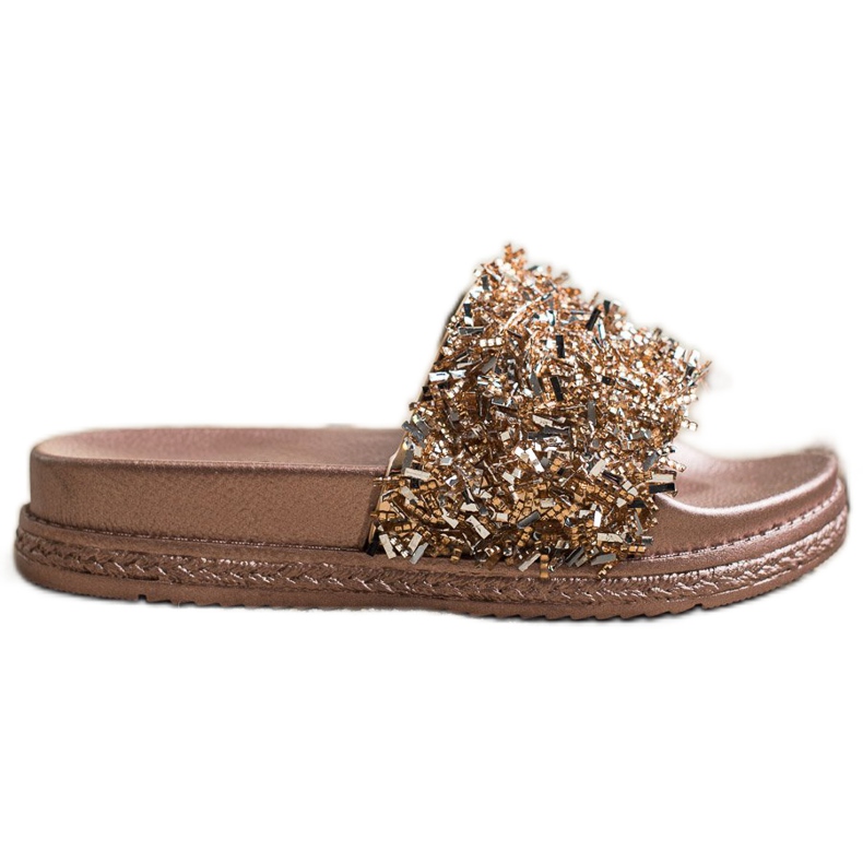 Seastar Pantofole di cristallo alla moda d'oro