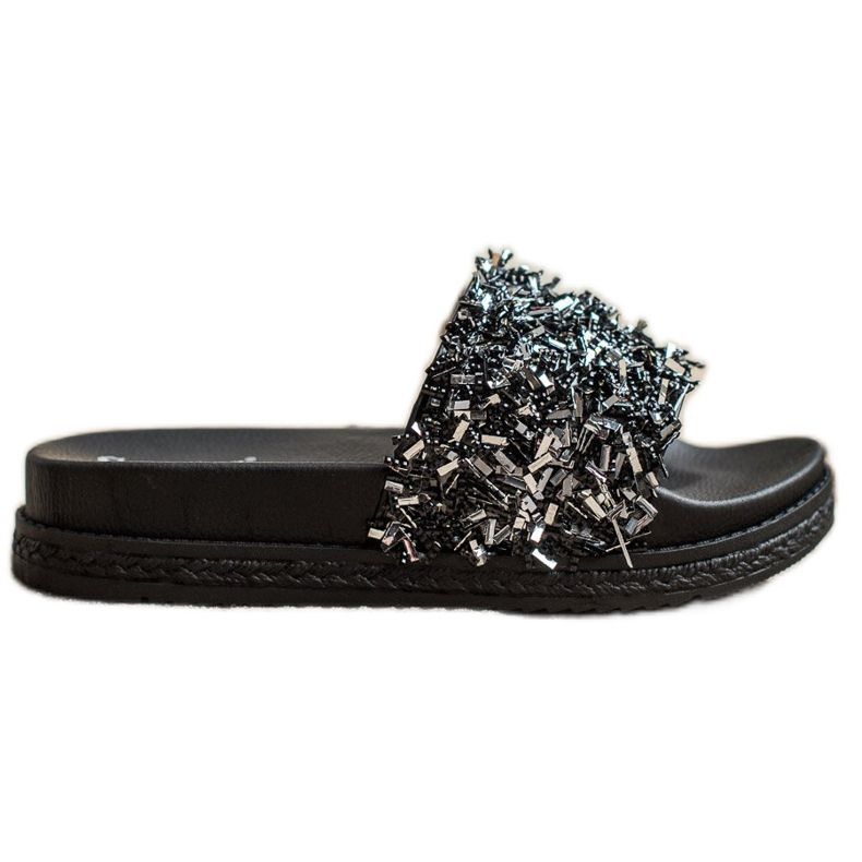 Seastar Pantofole di cristallo alla moda nero