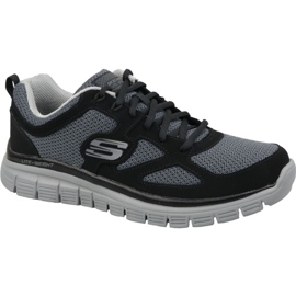Scarpa Skechers Burns Agoura M 52635-BKGY nero