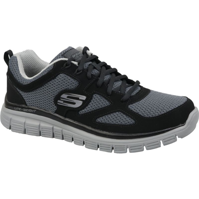 Scarpa Skechers Burns Agoura M 52635-BKGY nero