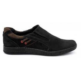 KOMODO Mocassini neri da uomo 862L nero