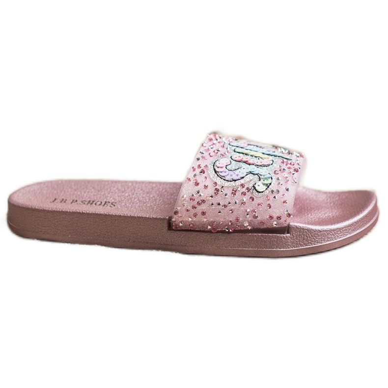 SHELOVET Ciabatte super paillettes incolore rosa