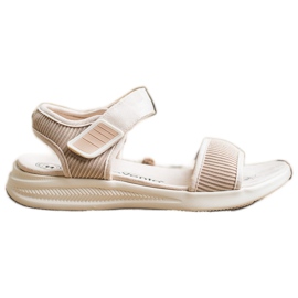 Comodi sandali in velcro Evento 20SD88-2022 beige