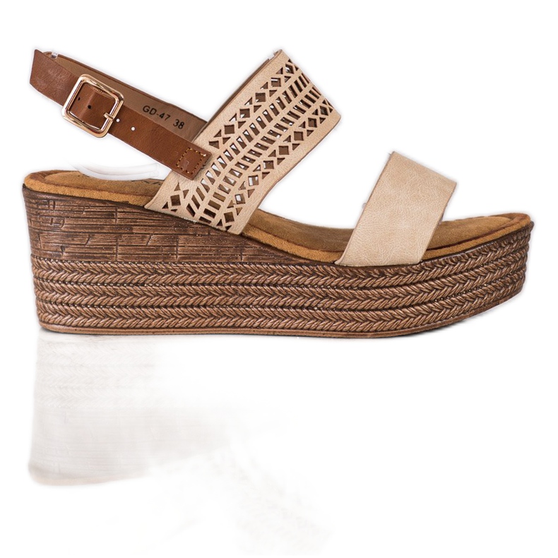 S. BARSKI Sandali beige Na Koturnie S.BARSKI marrone
