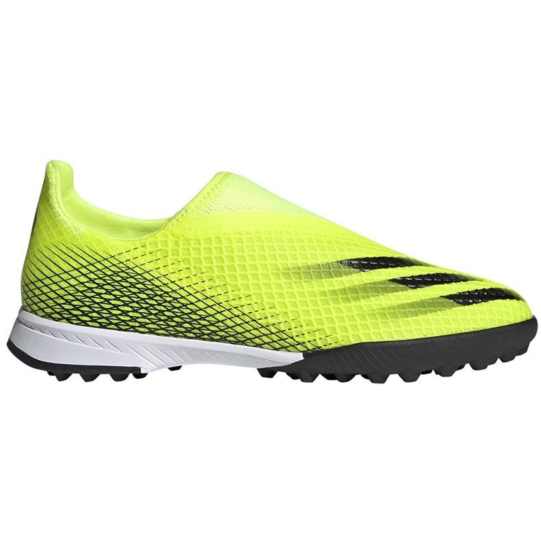 Scarpe da calcio Adidas X Ghosted.3 Ll Tf Junior giallo-nero FW6982
