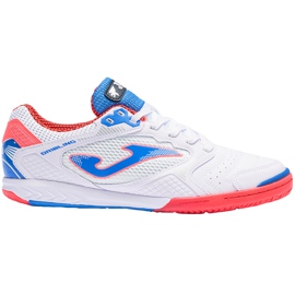 Scarpe da calcio Joma Dribling 2102 In Sala bianche, blu e arancioni bianco