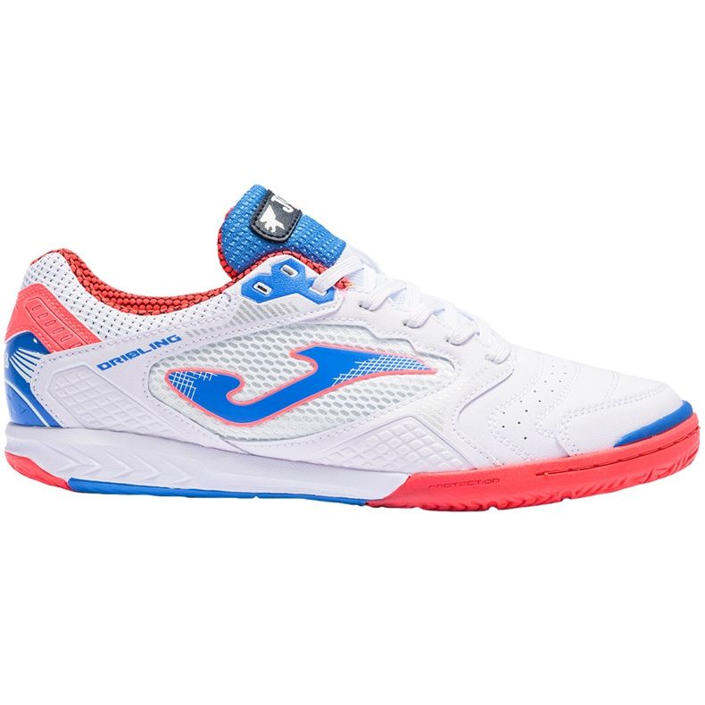 Scarpe da calcio Joma Dribling 2102 In Sala bianche, blu e arancioni bianca
