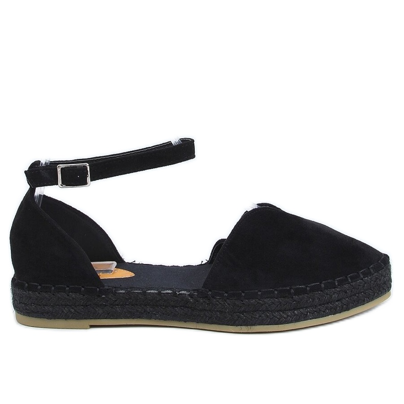 Espadrillas nere con taglio 1219 Black nero