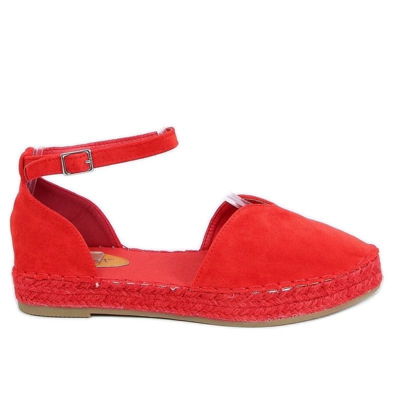 Espadrillas da donna con taglio rosso 1219 Red