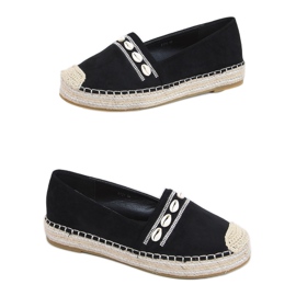Espadrillas nere con conchiglie 6771 Black nero