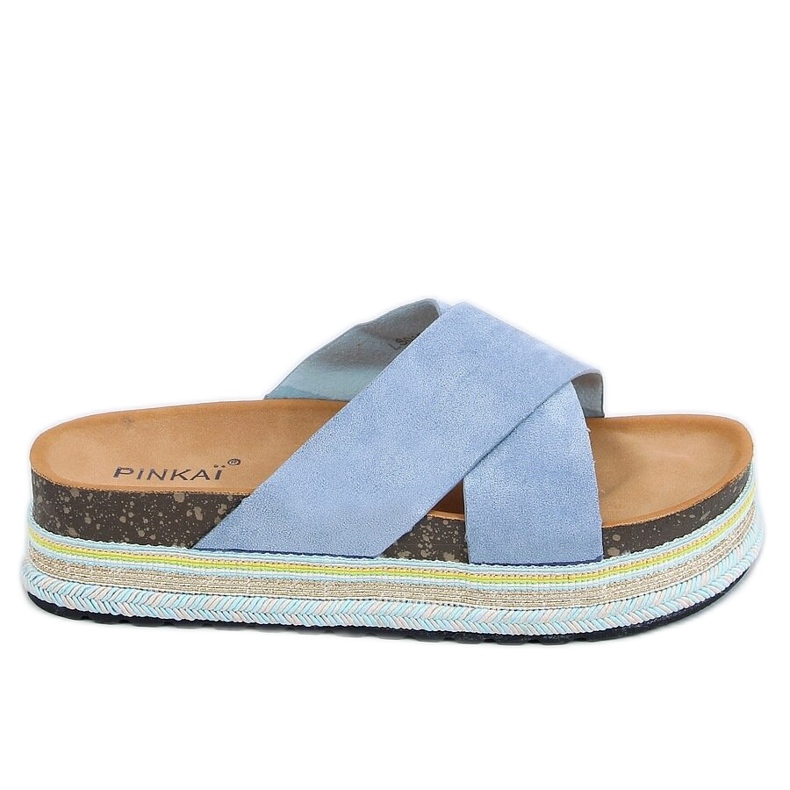 Ciabatte in sughero blu LS016 Blu