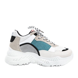 Sneakers beige con suola spessa Joana