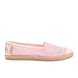 Espadrillas in tessuto rosa di Mandy