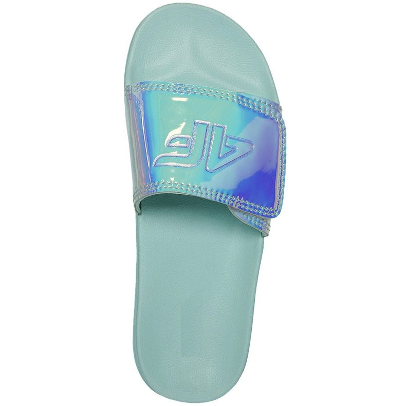 Ciabatte da bambina 4F turchese HJL21 JKLD003 35S blu