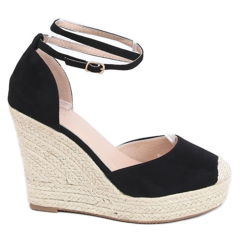 Espadrillas nere con zeppa 3010 Black nero