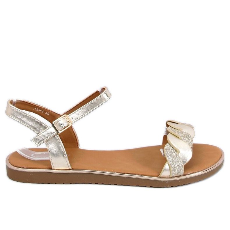 Sandali da donna dorati 123-5 Gold d'oro