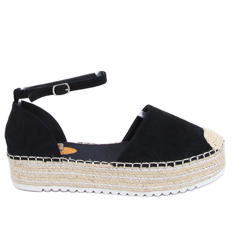 Espadrillas sandali neri 2138 Black nero