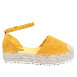 Espadrillas sandali miele 2138 Giallo