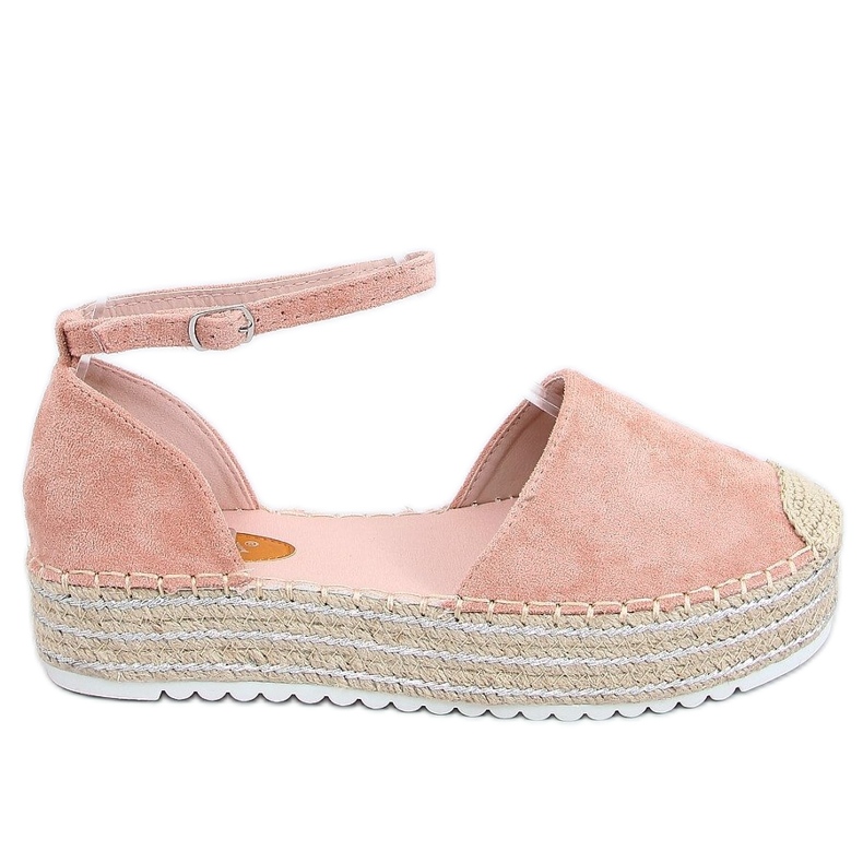 Espadrillas, sandali rosa 2138 Rosa