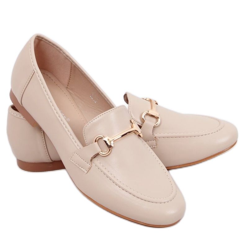 Mocassini donna beige T392 Beige