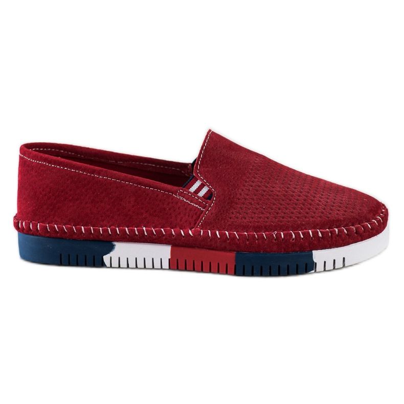ARTIKER Slip in pelle sulla piattaforma rosso