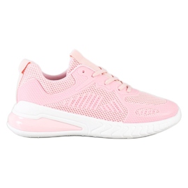 SHELOVET Scarpe sportive traforate rosa