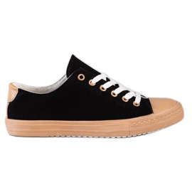 SHELOVET Sneakers in tessuto nero