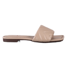S. BARSKI Ciabatte trapuntate S.BARSKI beige