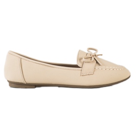 Diamantique Mocassini in ecopelle beige