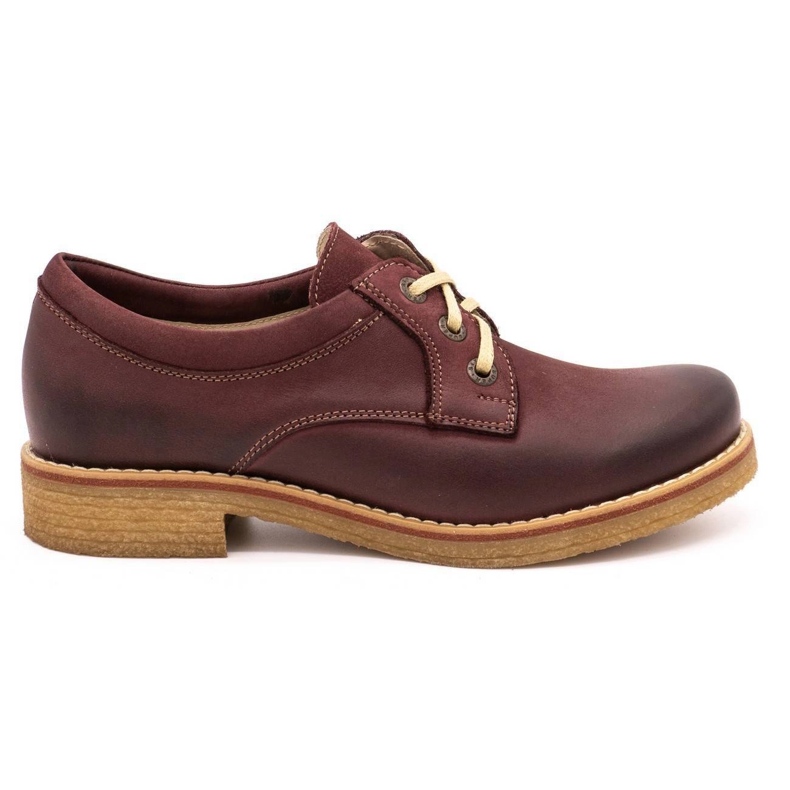 ButBal Scarpe da donna in pelle 656B bordeaux rosso