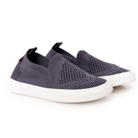 Sneakers Slip-On Big Star per bambini HH374104 grigie Slip-On grigio