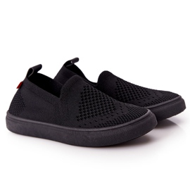 Sneakers Slip-On Big Star HH374107 per bambini nere nero